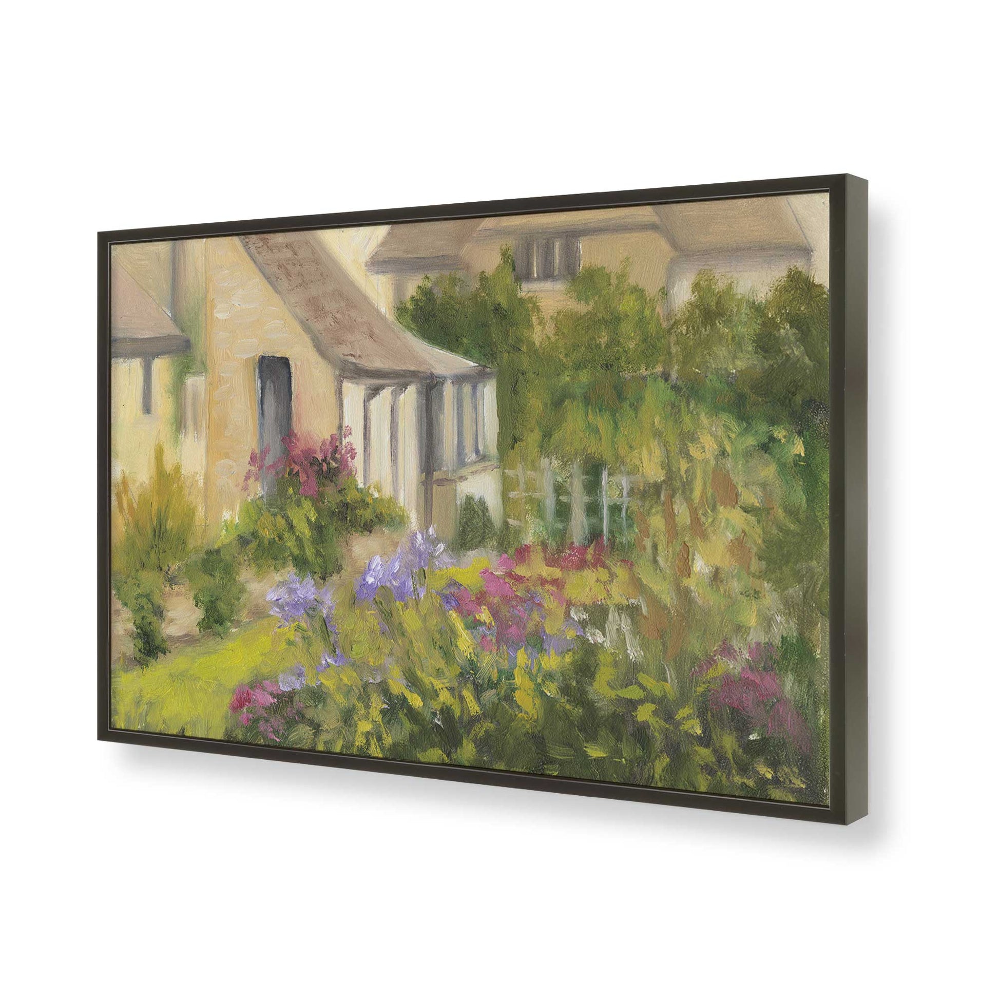 [Color:Satin Black], Picture of art in a Satin Black frame of the corner