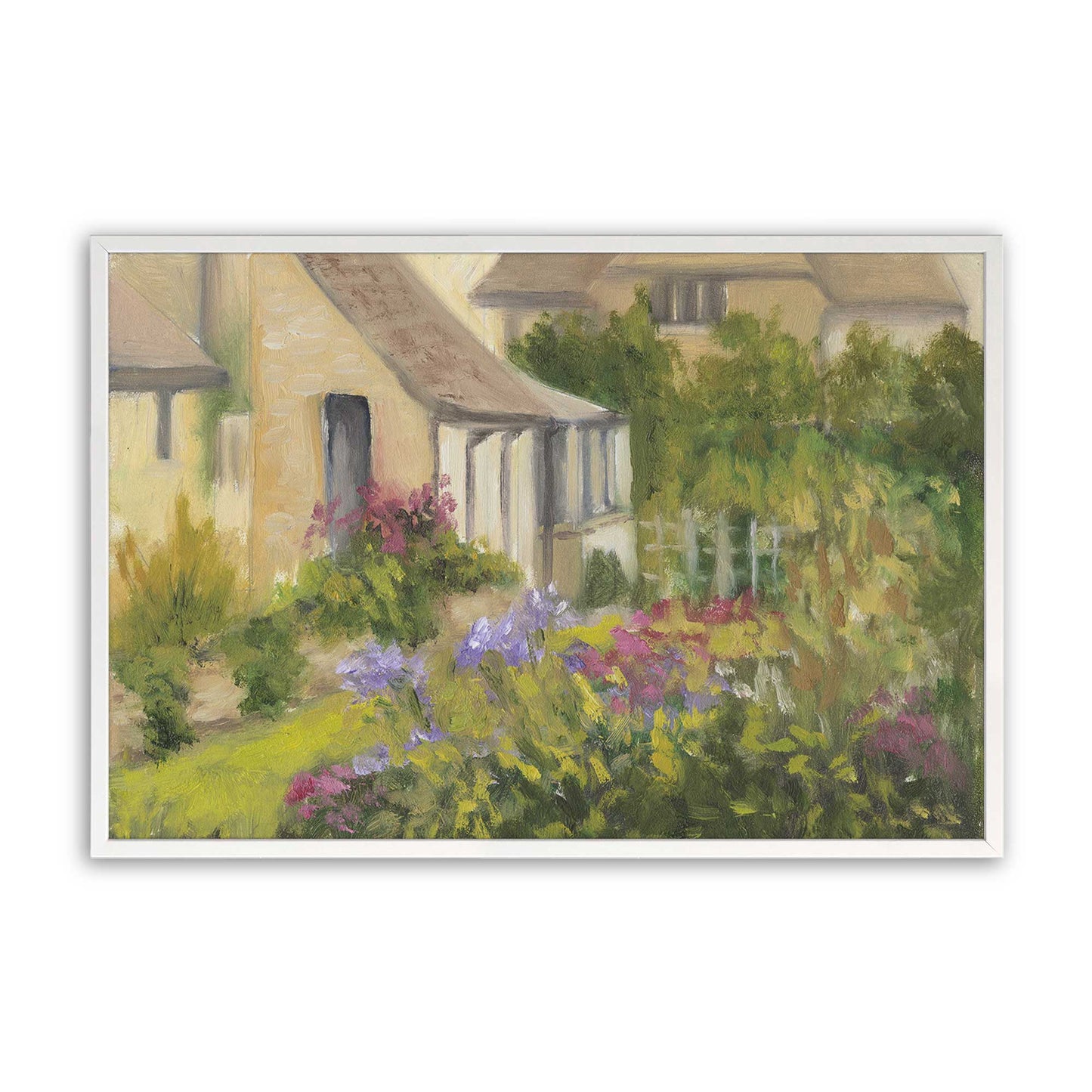 [Color:Opaque White], Picture of art in a Opaque White frame