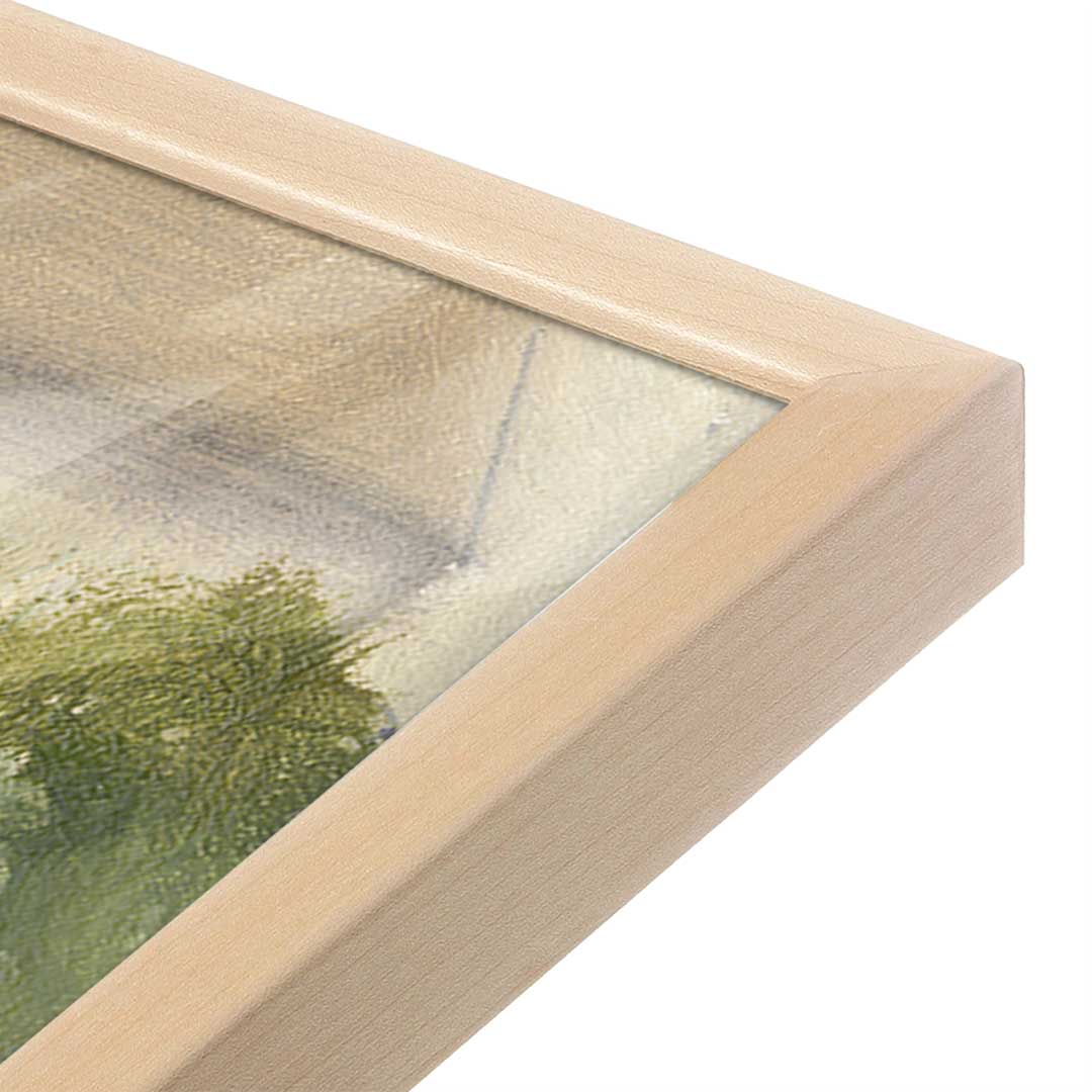 [Color:Raw Maple], Picture of art in a Raw Maple frame at an angle