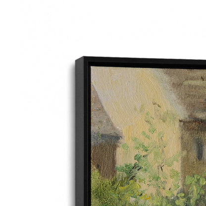 [Color:Satin Black], Picture of art in a Satin Black frame at an angle
