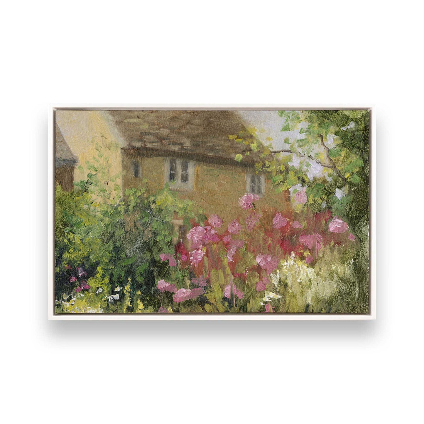 [Color:Opaque White], Picture of art in a White frame