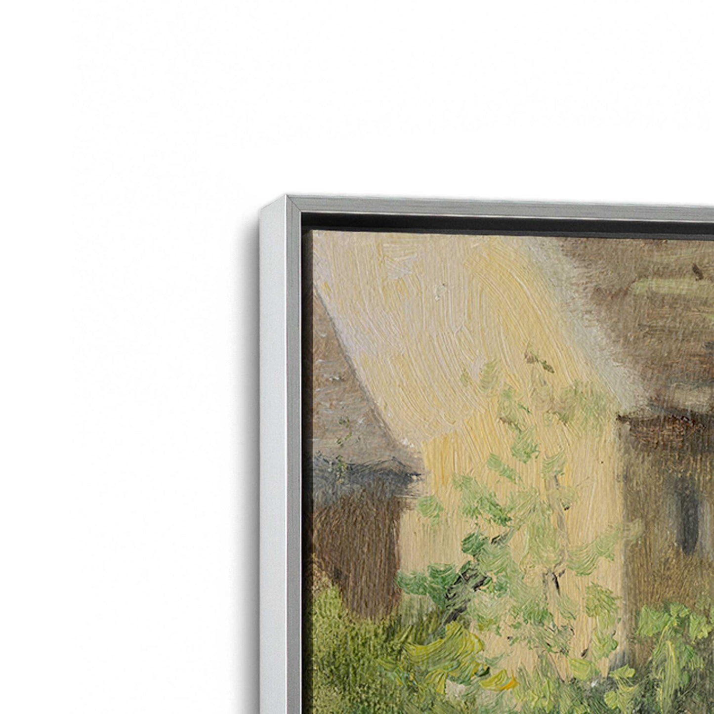 [Color:Polished Chrome], Picture of art in a Polished Chrome frame at an angle