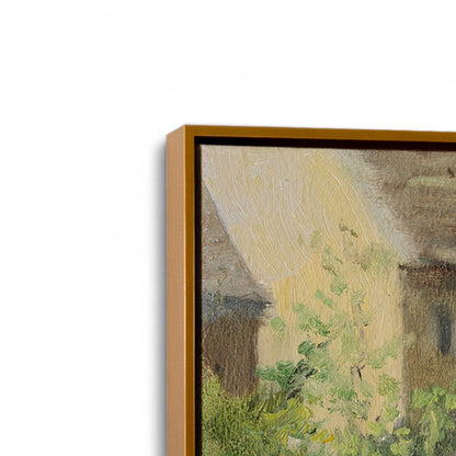 [Color:Polished Gold], Picture of art in a Polished Gold frame at an angle