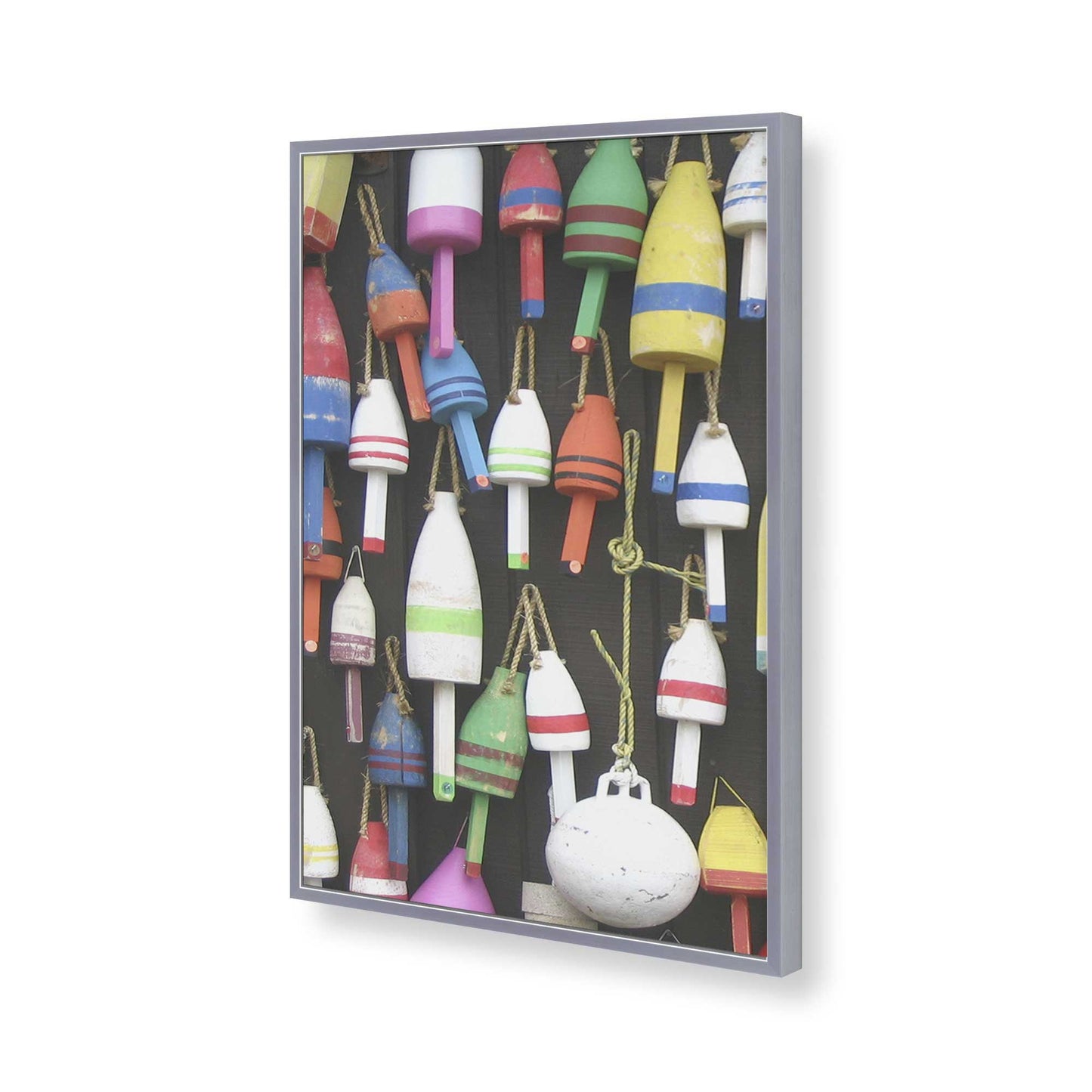 [Color:Polished Chrome], Picture of art in a Polished Chrome frame of the corner