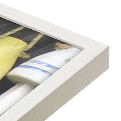 [Color:Opaque White], Picture of art in a Opaque White frame at an angle