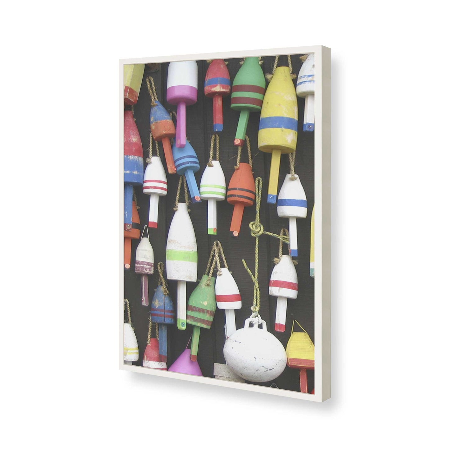 [Color:Opaque White], Picture of art in a Opaque White frame of the corner