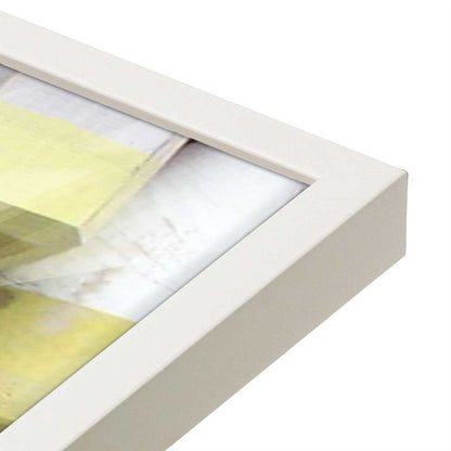 [Color:Opaque White], Picture of art in a Opaque White frame at an angle