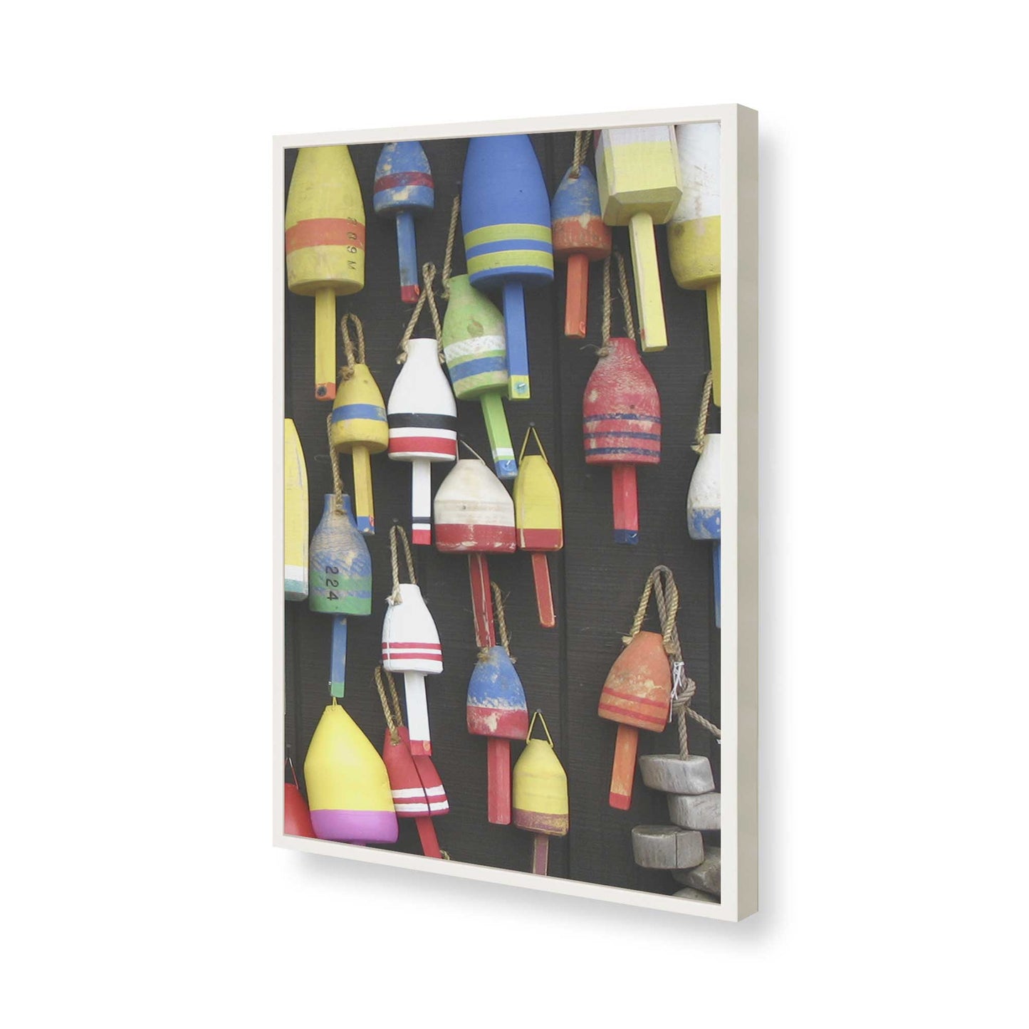 [Color:Opaque White], Picture of art in a Opaque White frame of the corner