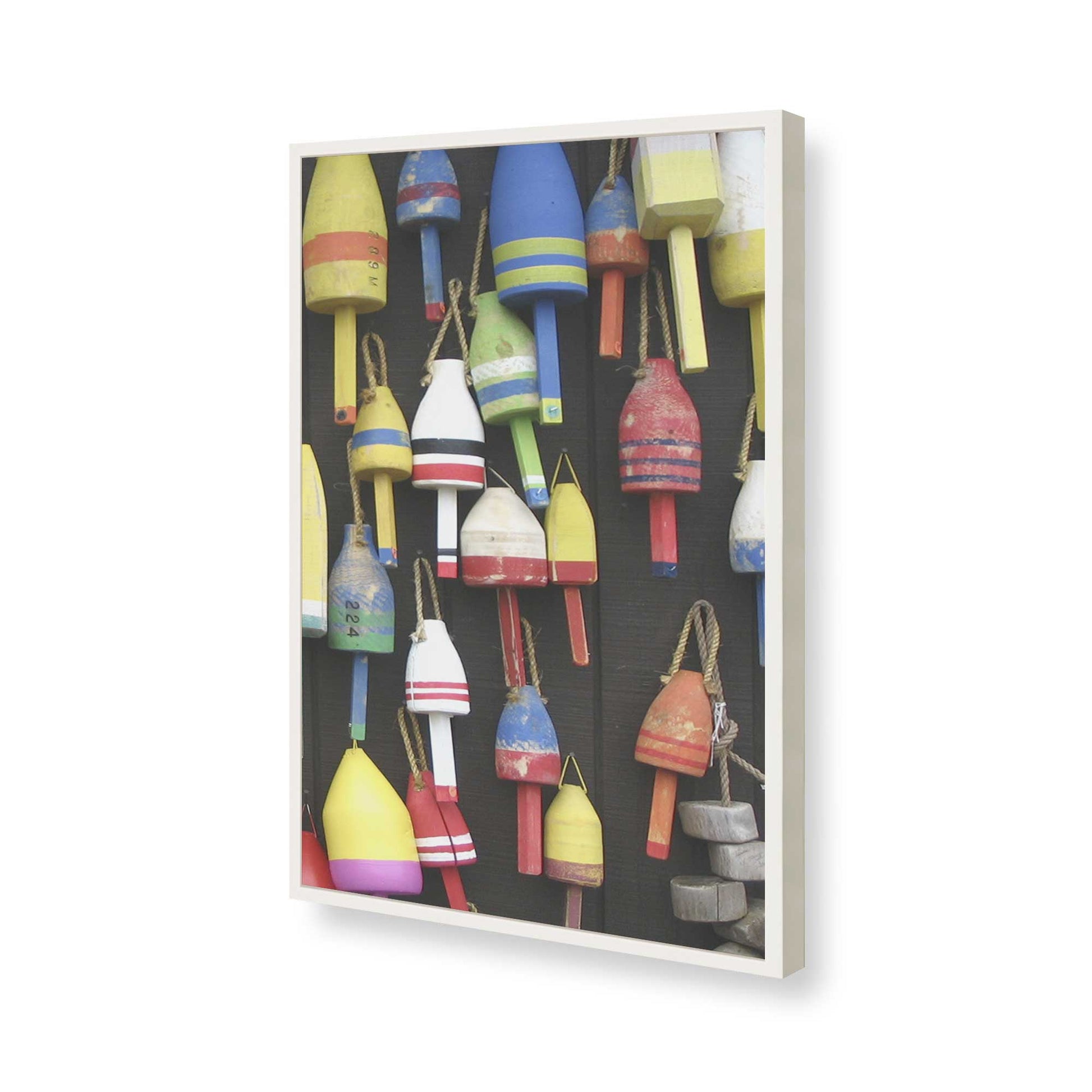 [Color:Opaque White], Picture of art in a Opaque White frame of the corner