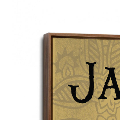 [Color:Walnut], Picture of art in a Walnut frame at an angle