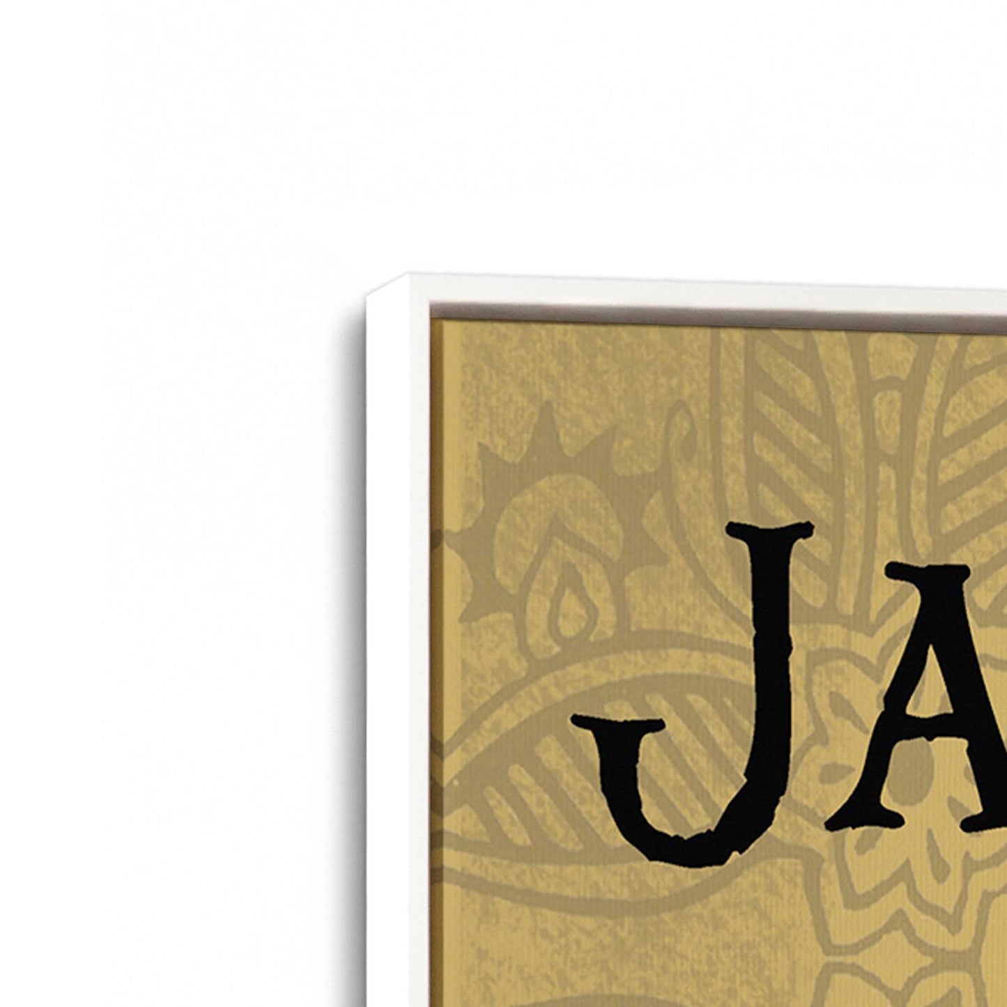 [Color:Opaque White], Picture of art in a White frame at an angle