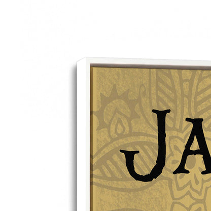 [Color:Opaque White], Picture of art in a White frame at an angle