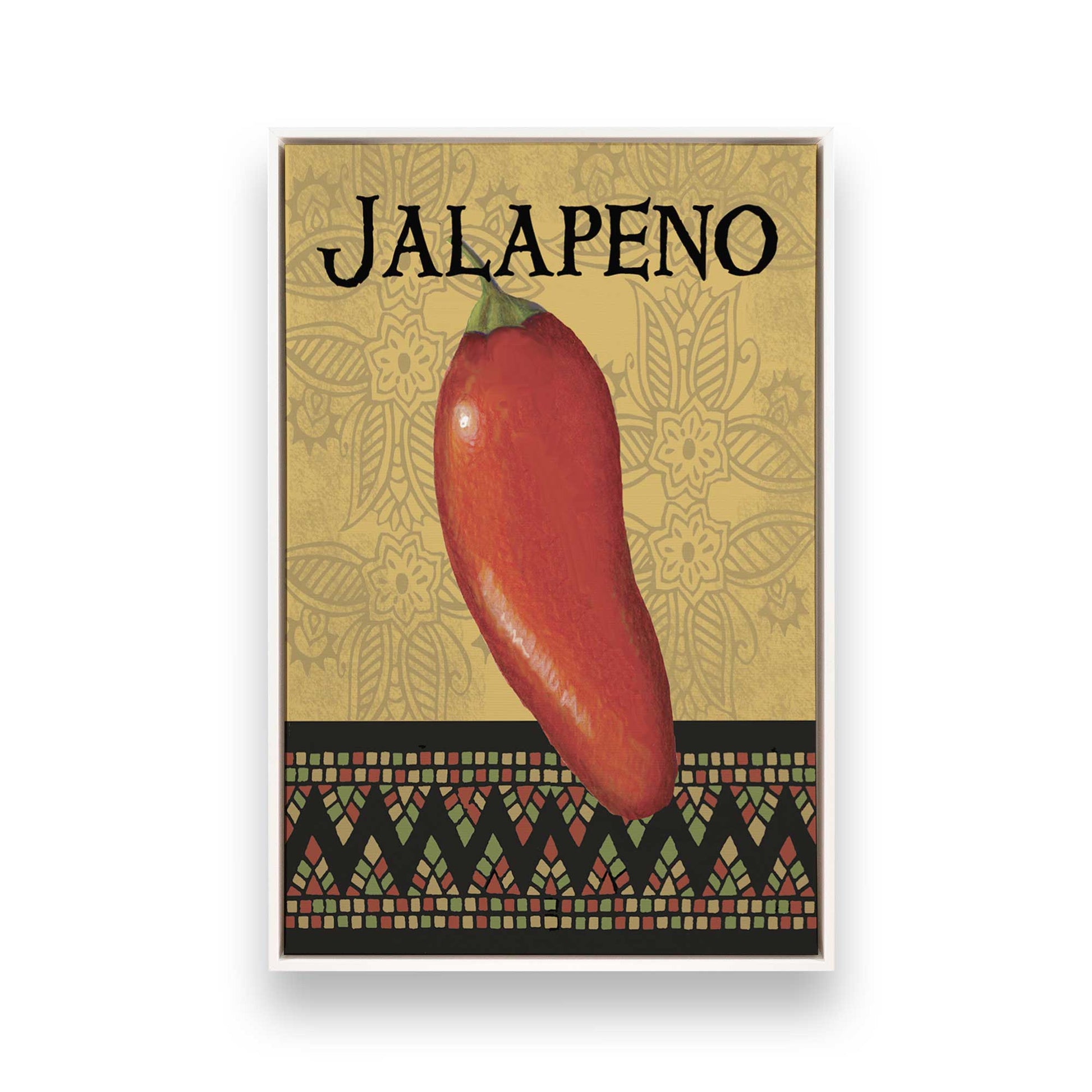 [Color:Opaque White], Picture of art in a White frame