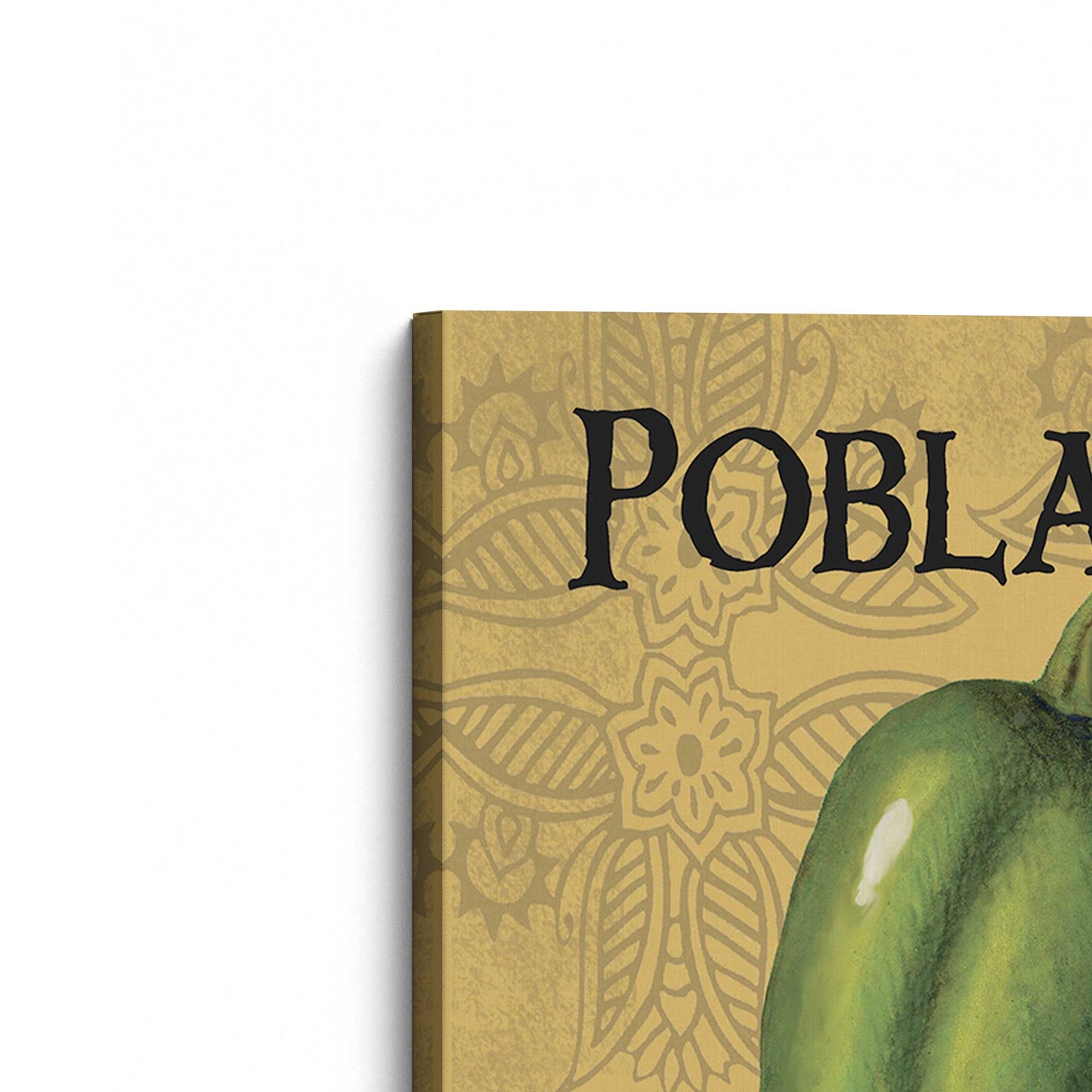 [Color:Stretched Canvas], Picture of the corner of the art