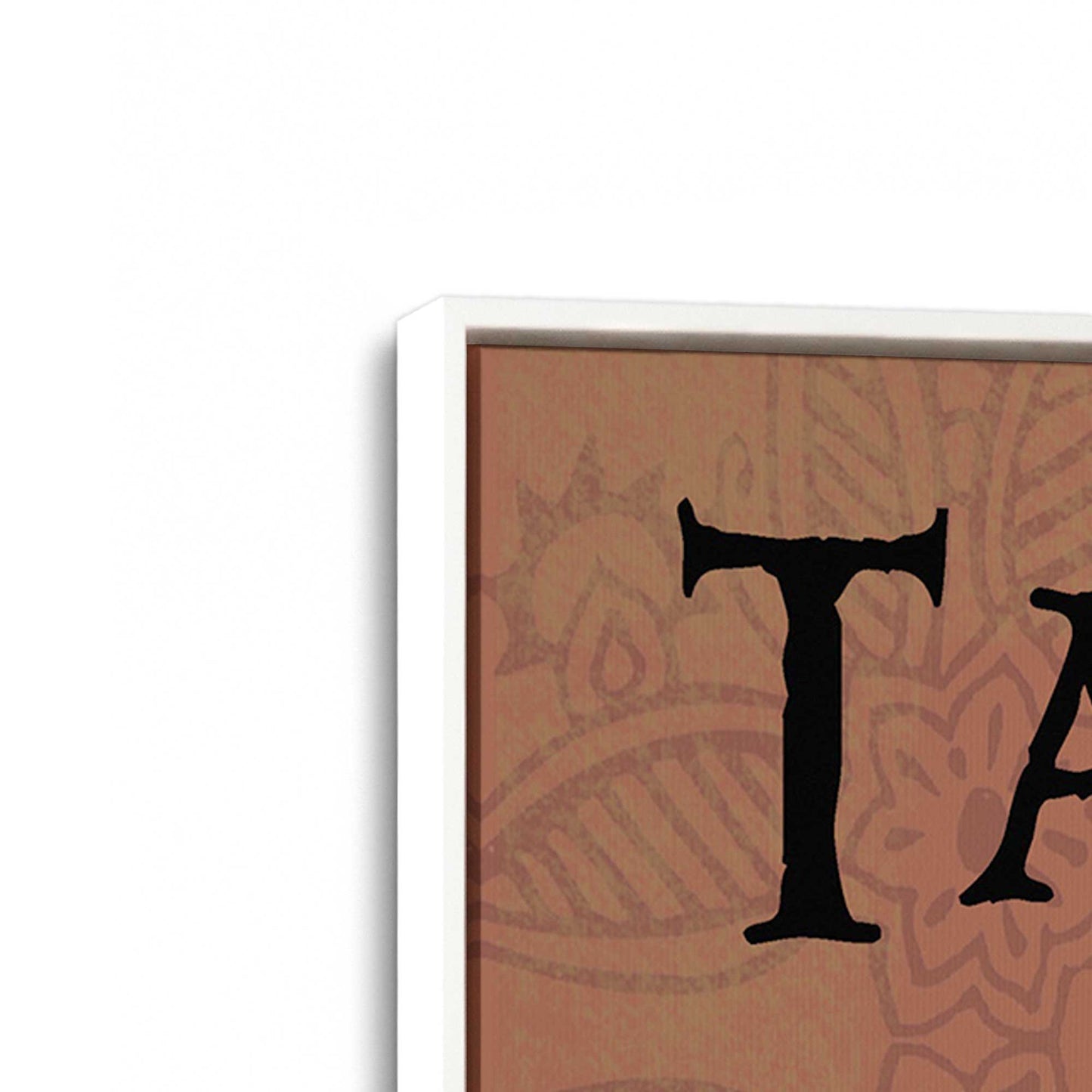 [Color:Opaque White], Picture of art in a White frame at an angle