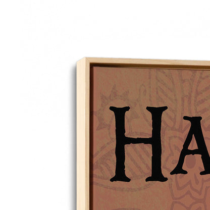 [Color:American Maple], Picture of art in a American Maple frame at an angle