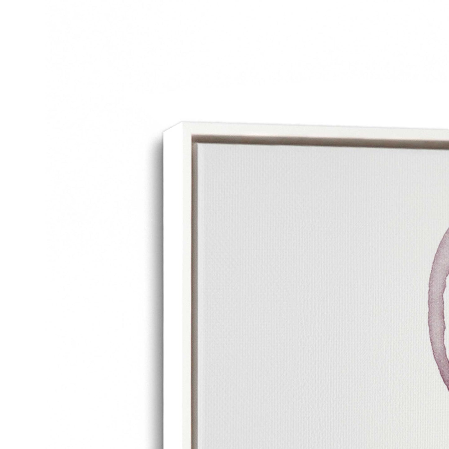 [Color:Opaque White], Picture of art in a White frame at an angle