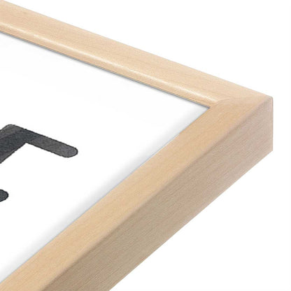 [Color:Raw Maple], Picture of art in a Raw Maple frame at an angle