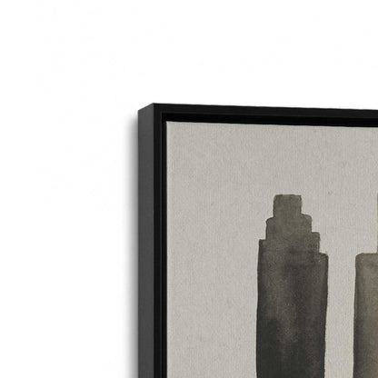 [Color:Satin Black], Picture of art in a Satin Black frame at an angle