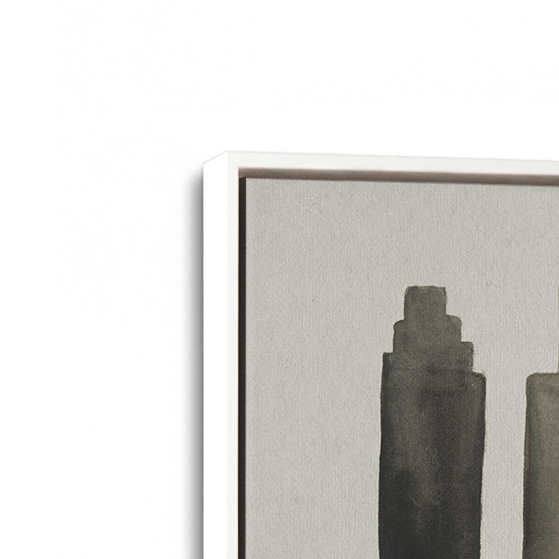 [Color:Opaque White], Picture of art in a White frame at an angle