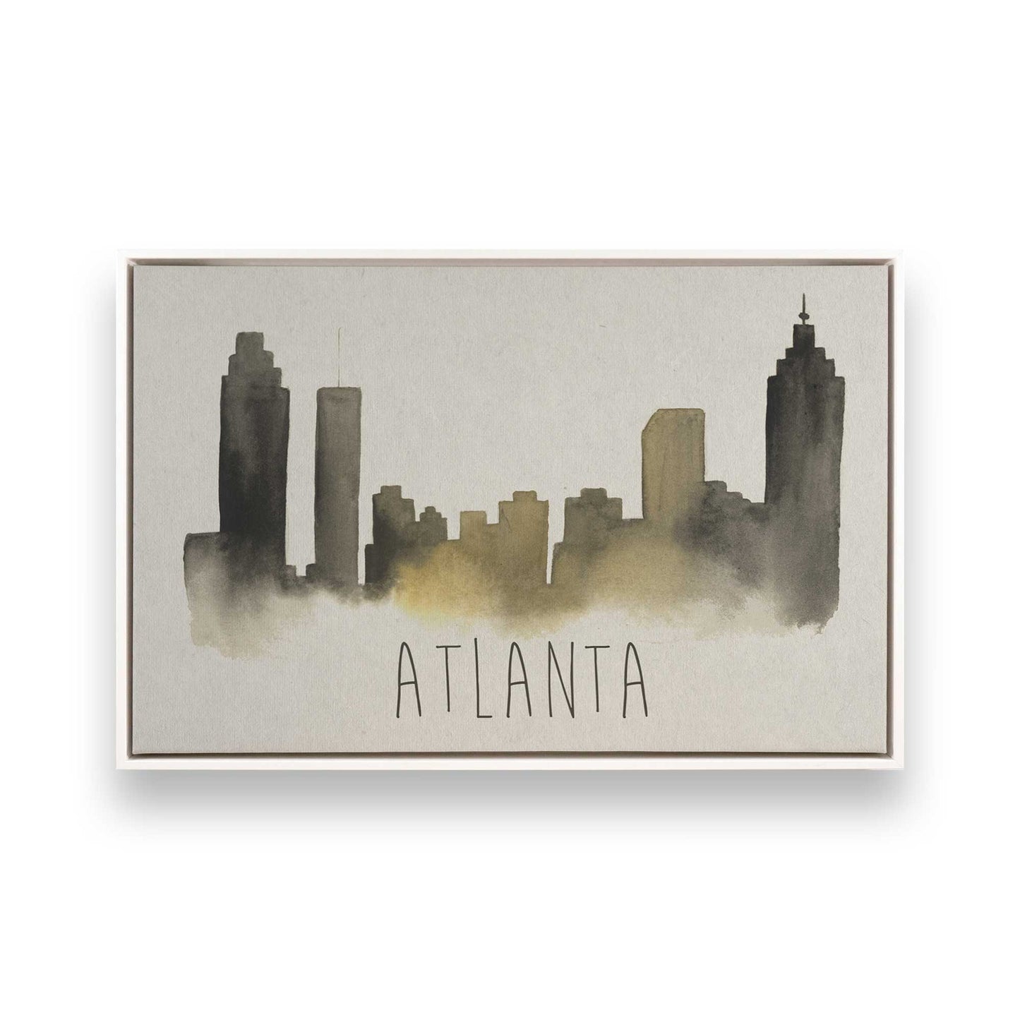 [Color:Opaque White], Picture of art in a White frame