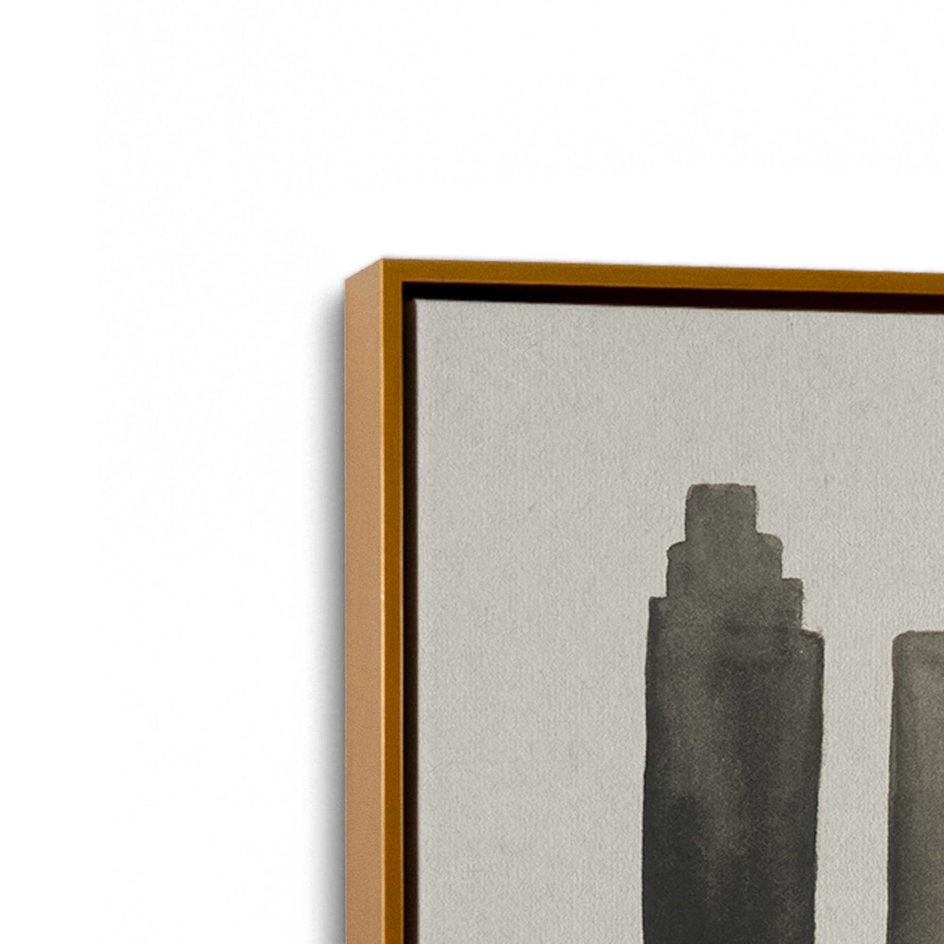 [Color:Polished Gold], Picture of art in a Polished Gold frame at an angle