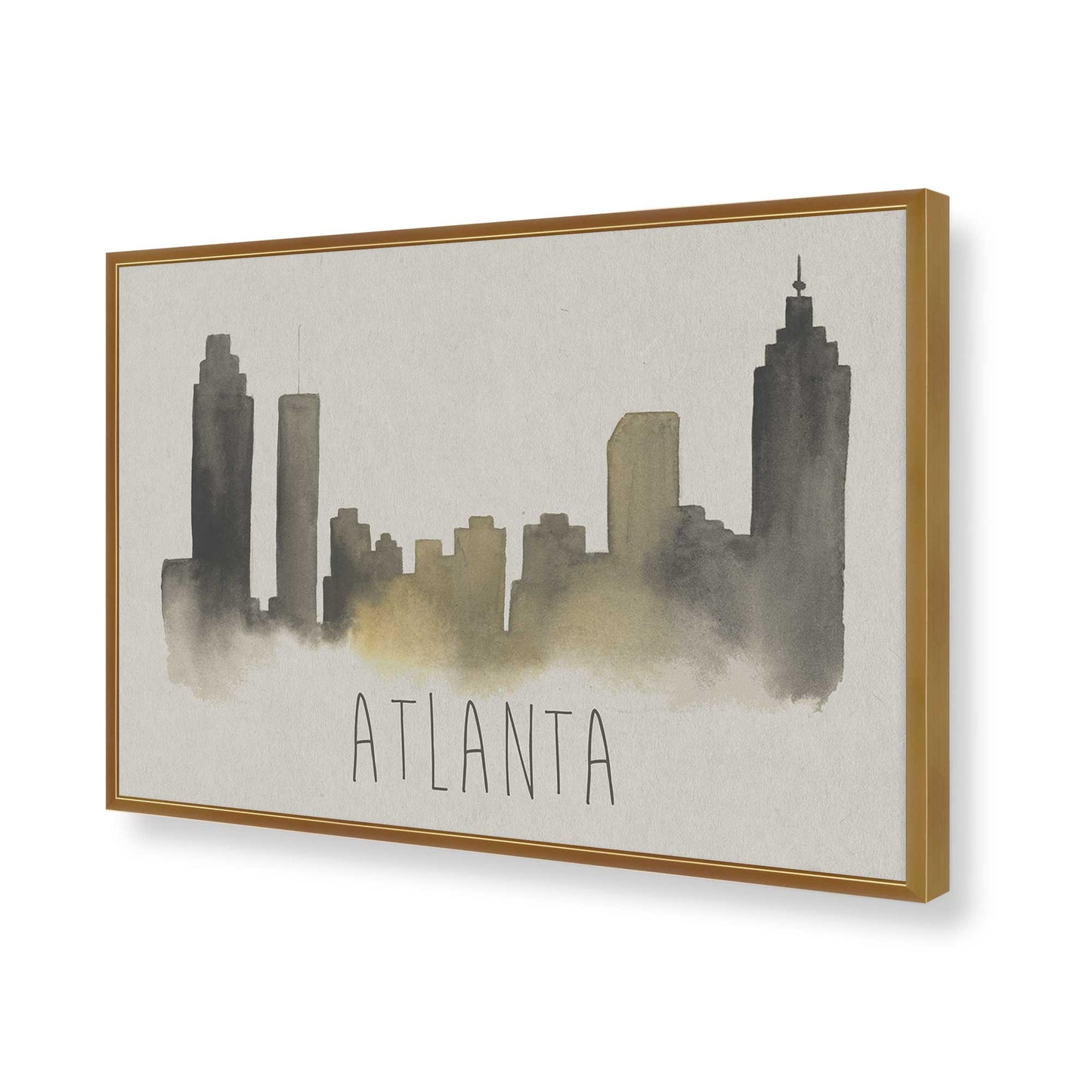 [Color:Polished Gold], Picture of art in a Polished Gold frame of the corner