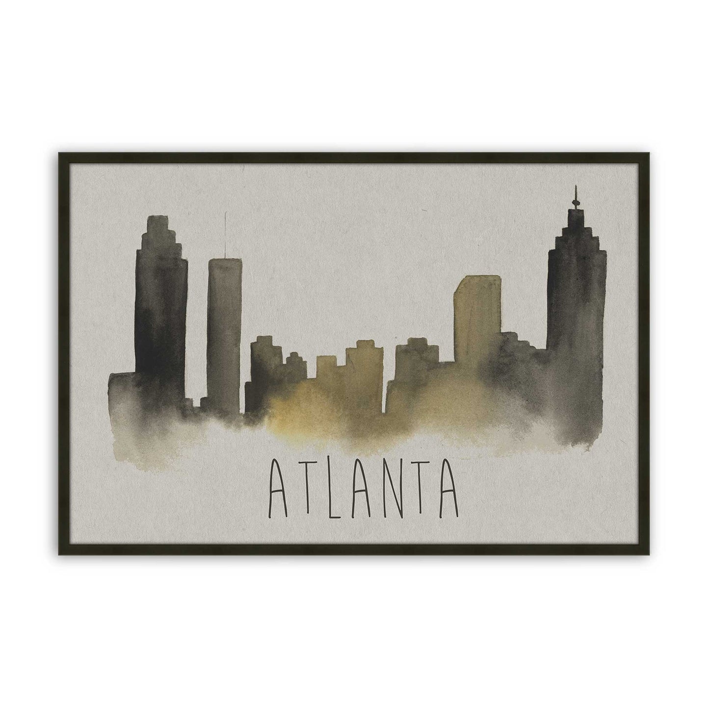[Color:Satin Black], Picture of art in a Satin Black frame