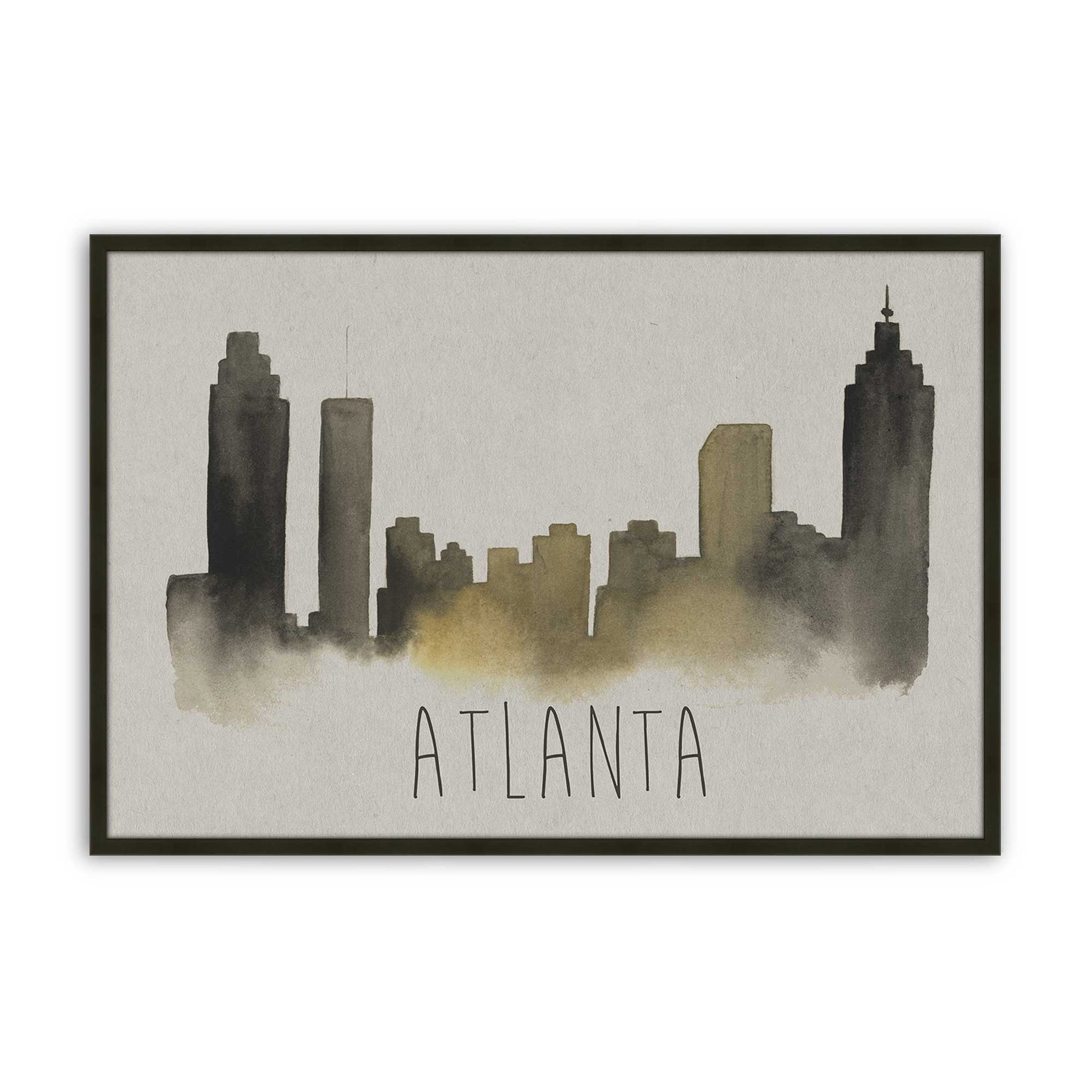 [Color:Satin Black], Picture of art in a Satin Black frame