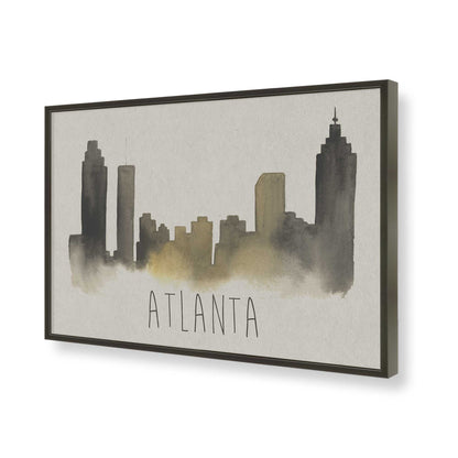 [Color:Satin Black], Picture of art in a Satin Black frame of the corner