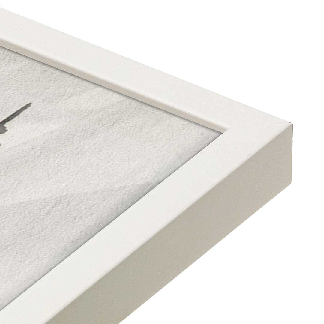[Color:Opaque White], Picture of art in a Opaque White frame at an angle