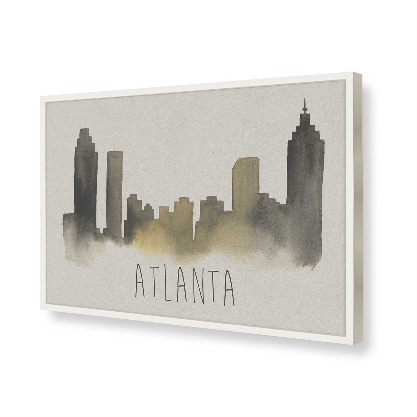 [Color:Opaque White], Picture of art in a Opaque White frame of the corner