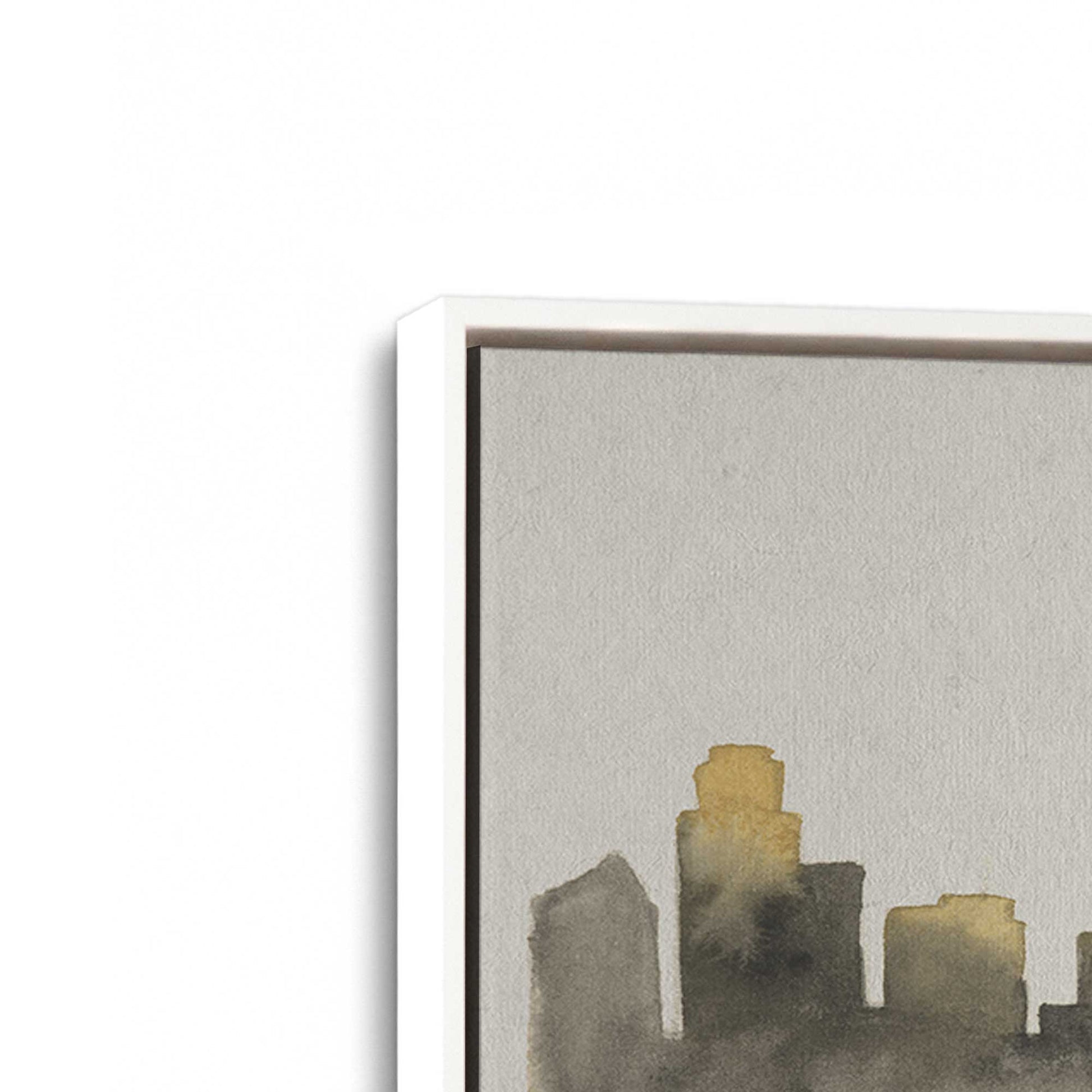 [Color:Opaque White], Picture of art in a White frame at an angle