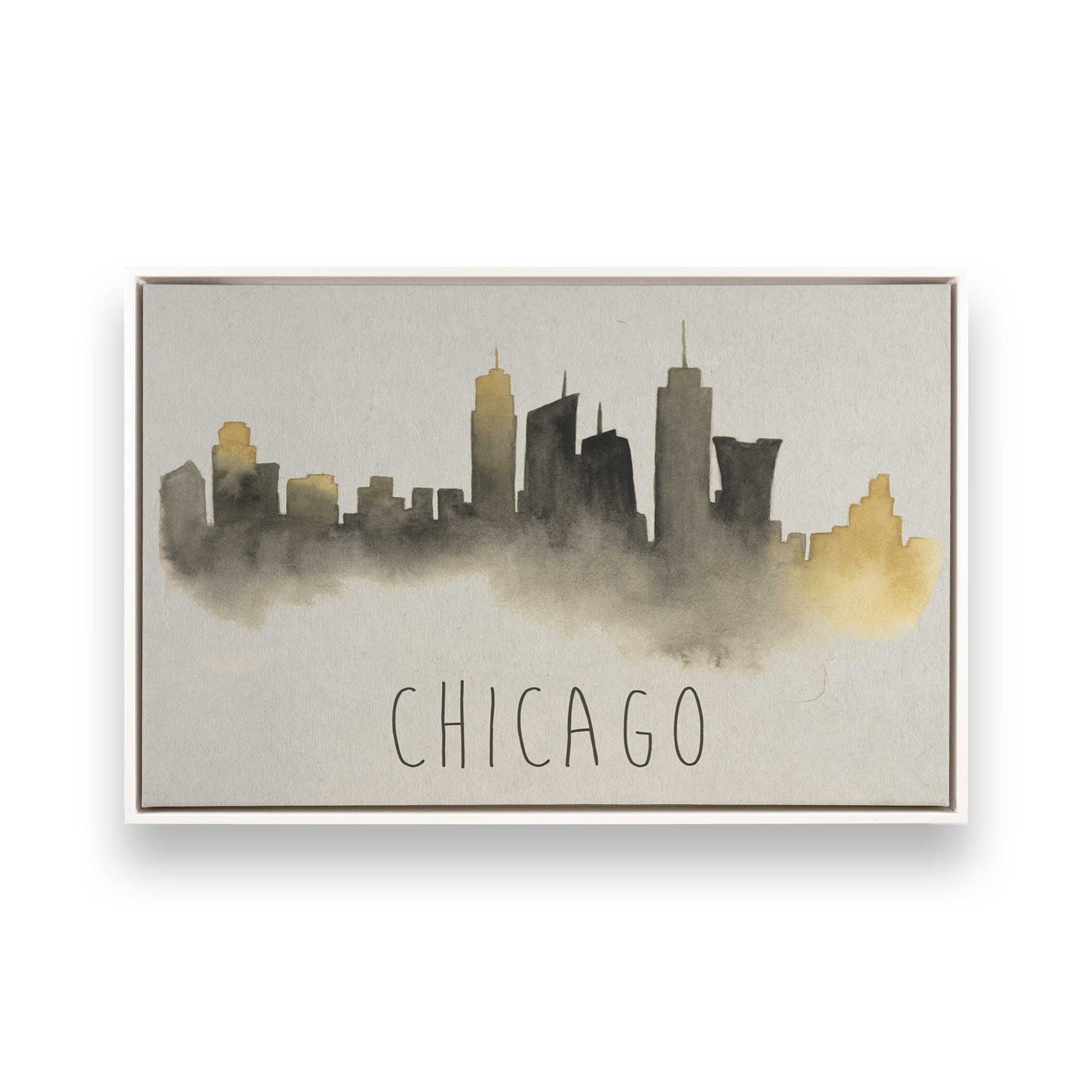 [Color:Opaque White], Picture of art in a White frame