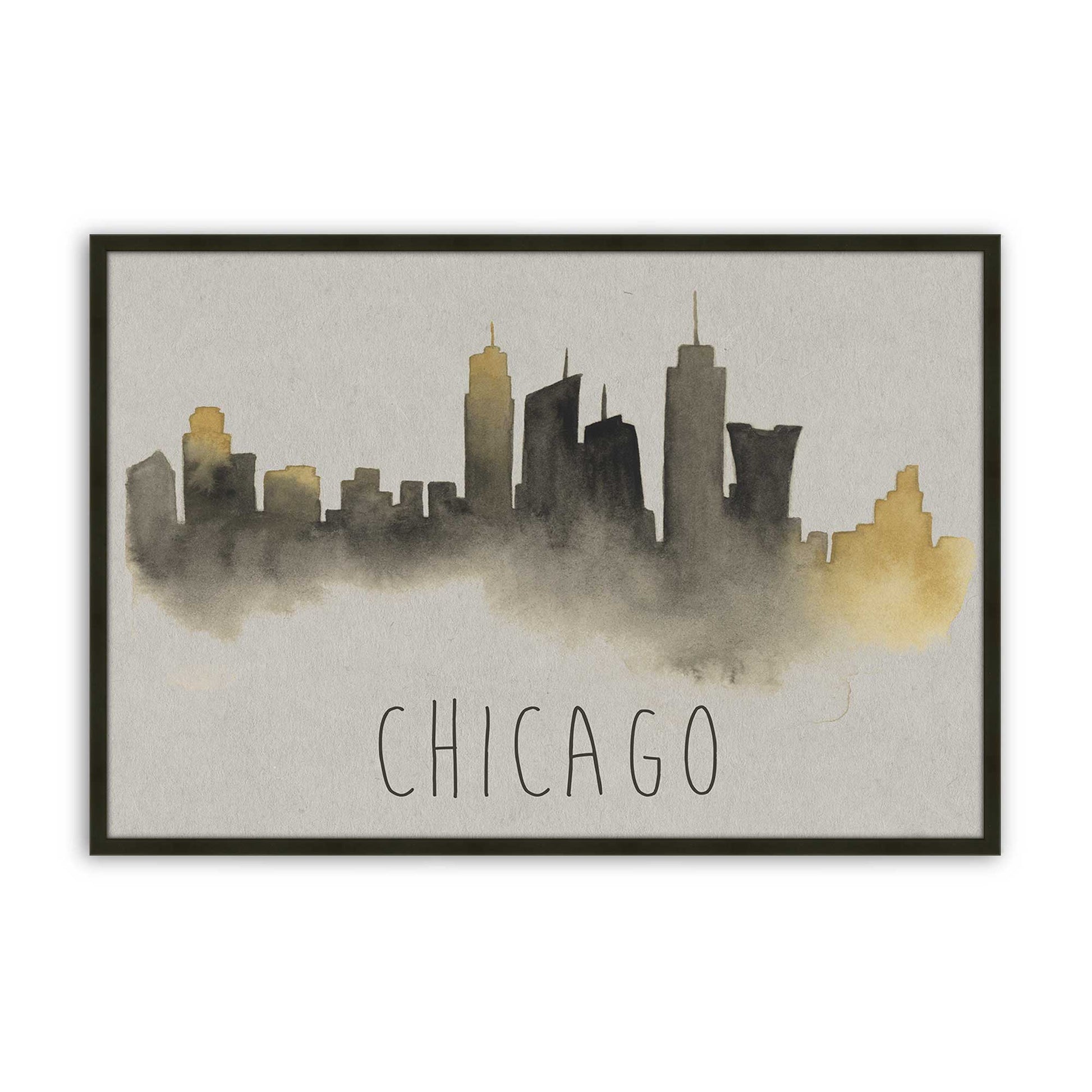 [Color:Satin Black], Picture of art in a Satin Black frame