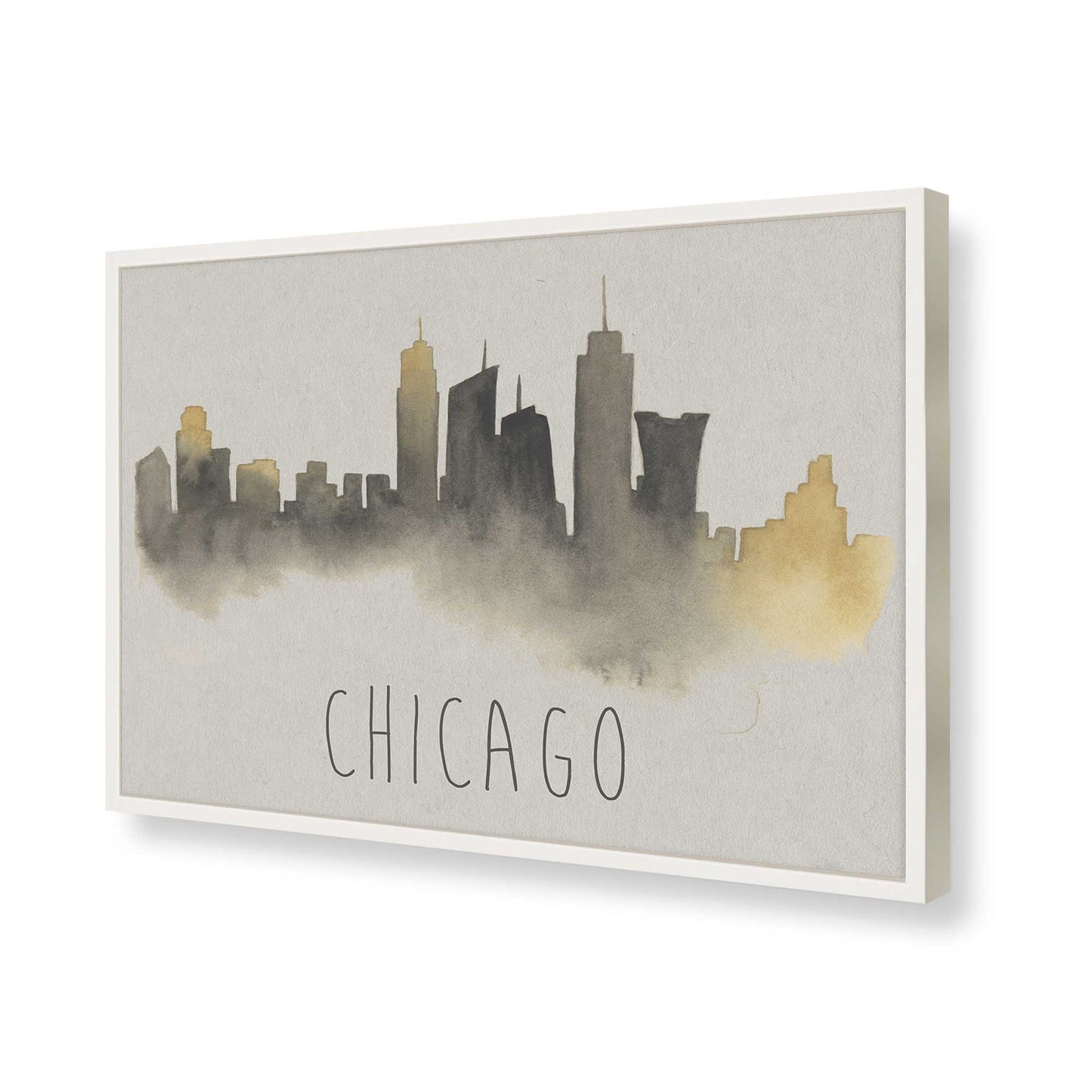 [Color:Opaque White], Picture of art in a Opaque White frame of the corner