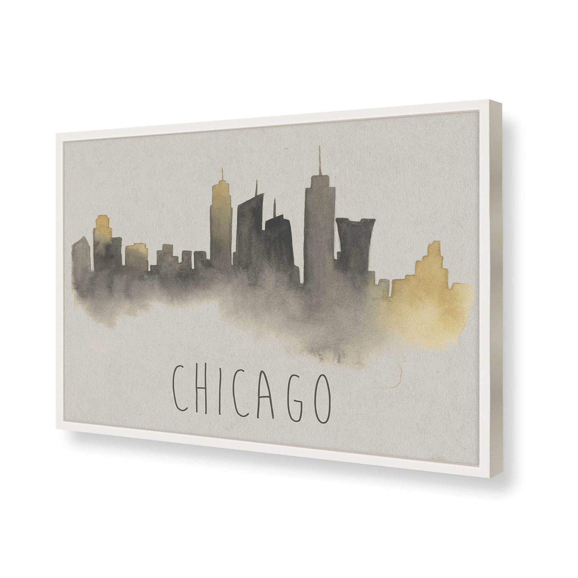 [Color:Opaque White], Picture of art in a Opaque White frame of the corner
