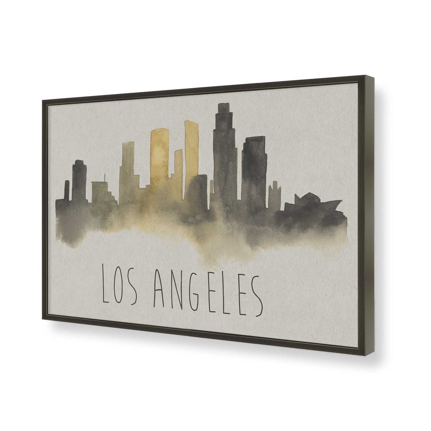 [Color:Satin Black], Picture of art in a Satin Black frame of the corner