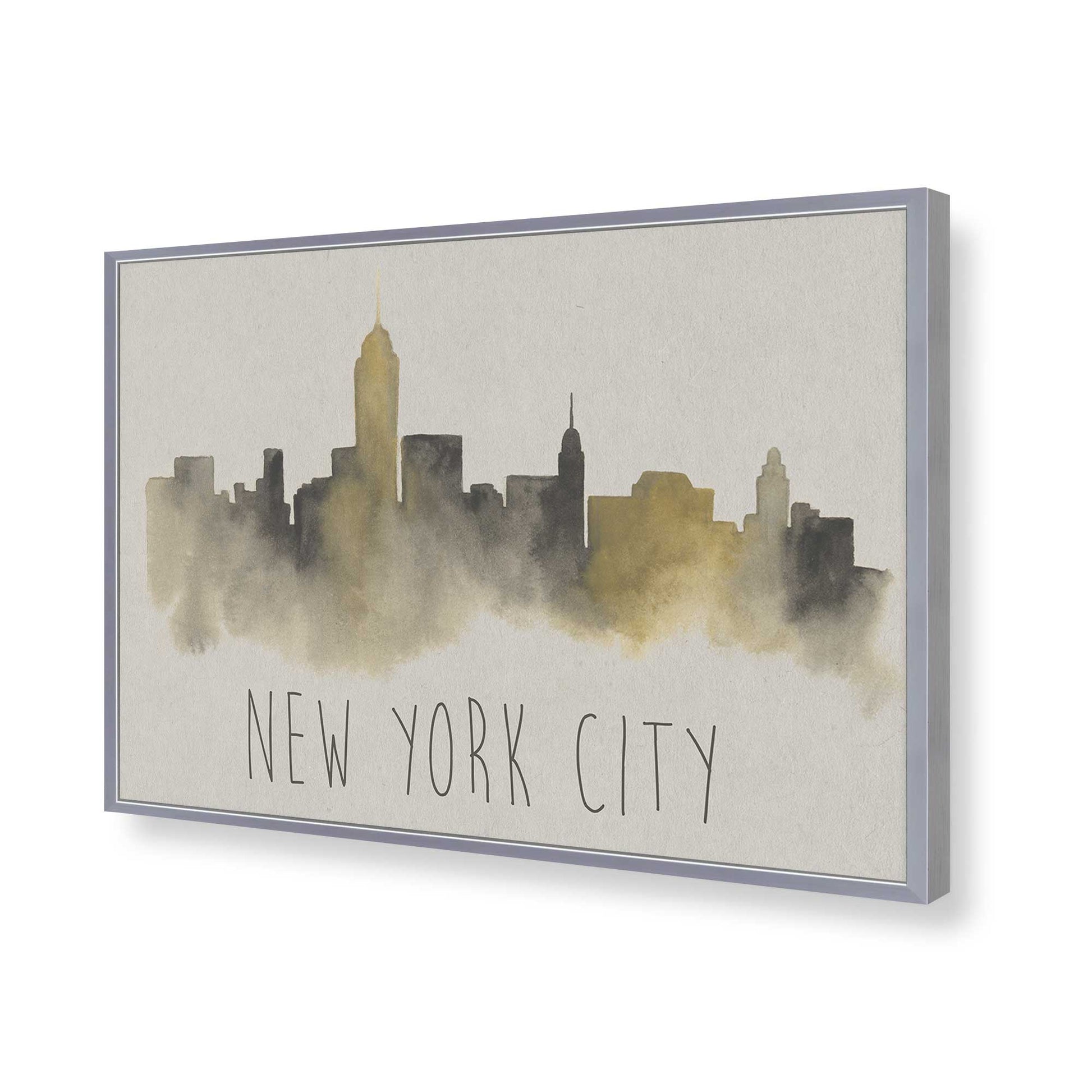 [Color:Polished Chrome], Picture of art in a Polished Chrome frame of the corner