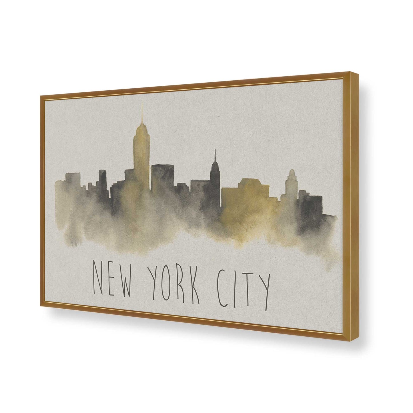 [Color:Polished Gold], Picture of art in a Polished Gold frame of the corner