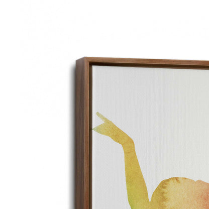 [Color:Walnut], Picture of art in a Walnut frame at an angle