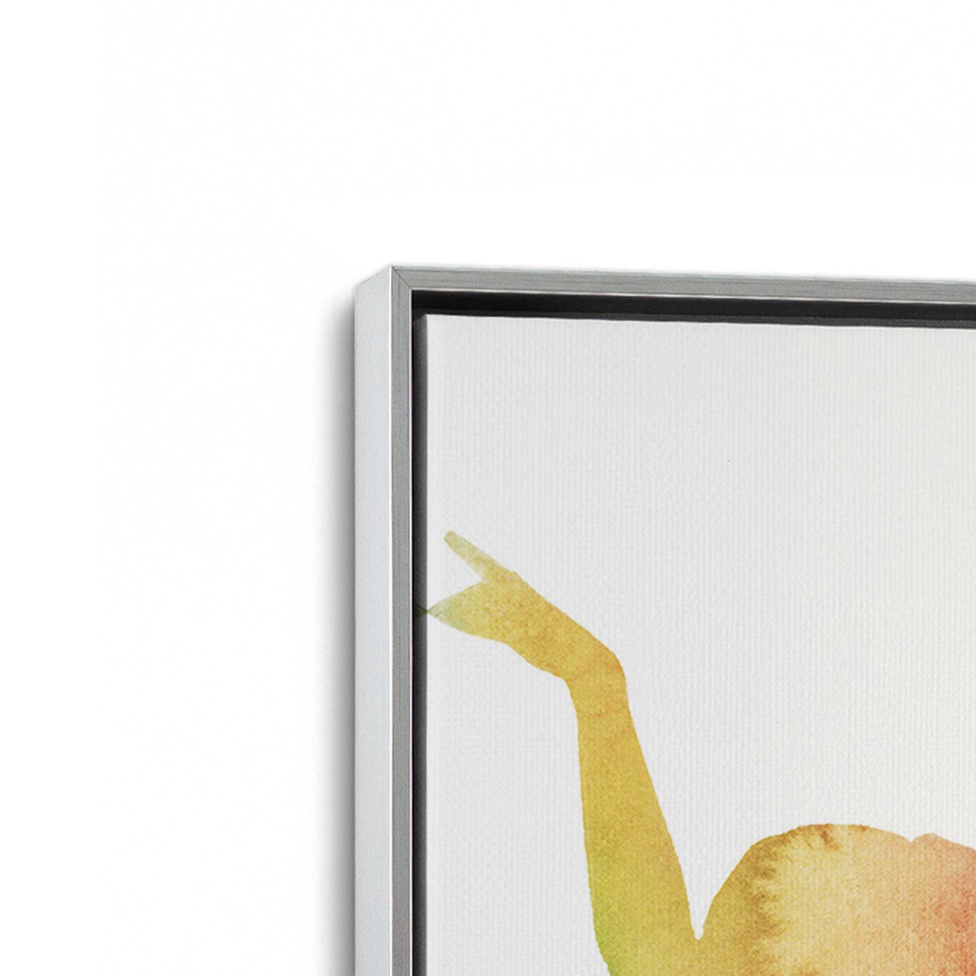 [Color:Polished Chrome], Picture of art in a Polished Chrome frame at an angle