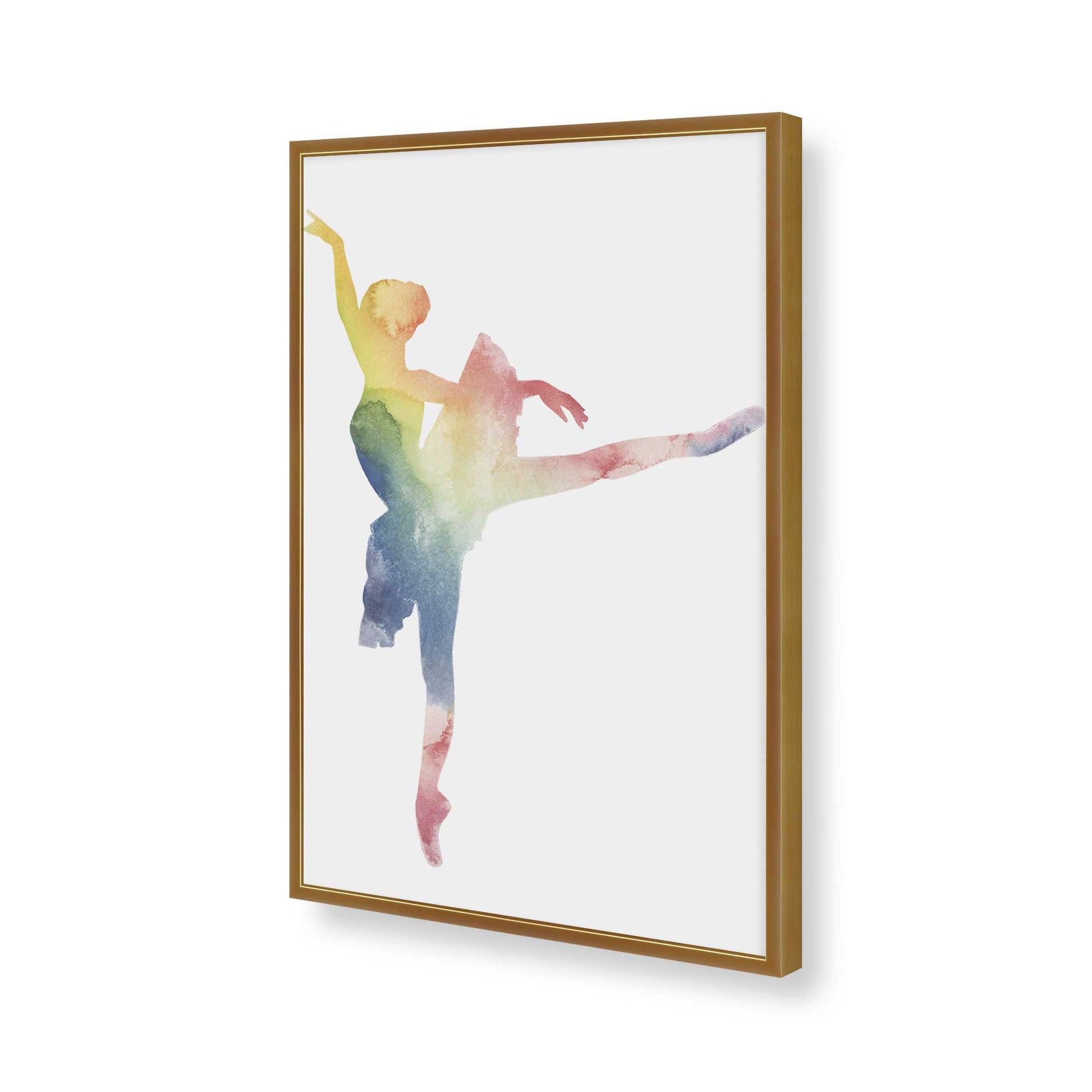 [Color:Polished Gold], Picture of art in a Polished Gold frame of the corner