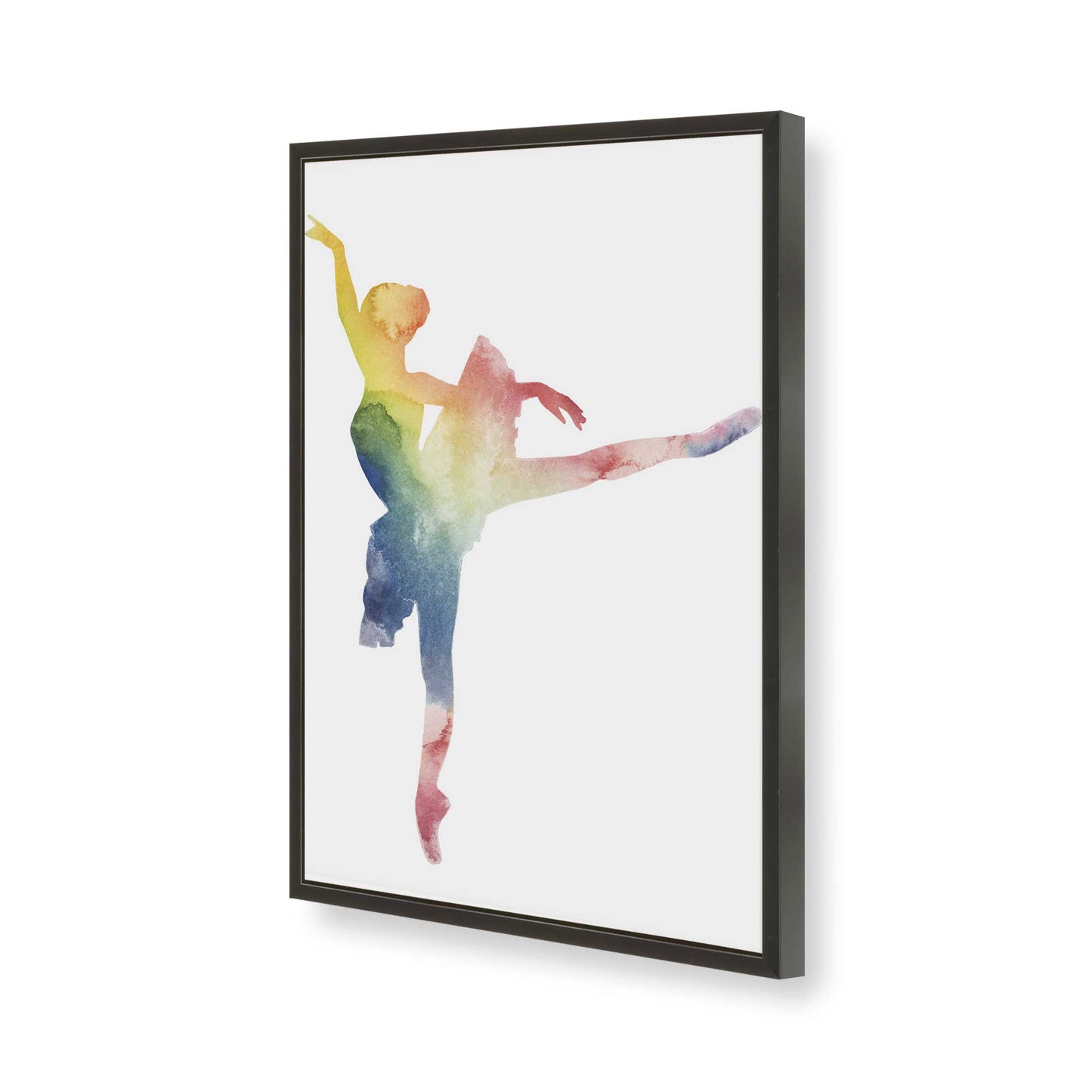 [Color:Satin Black], Picture of art in a Satin Black frame of the corner