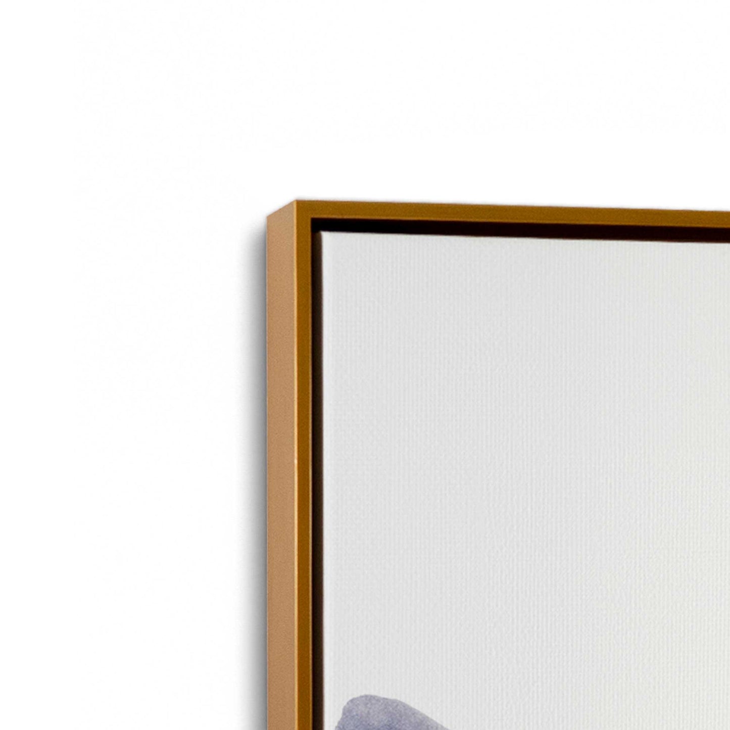 [Color:Polished Gold], Picture of art in a Polished Gold frame at an angle