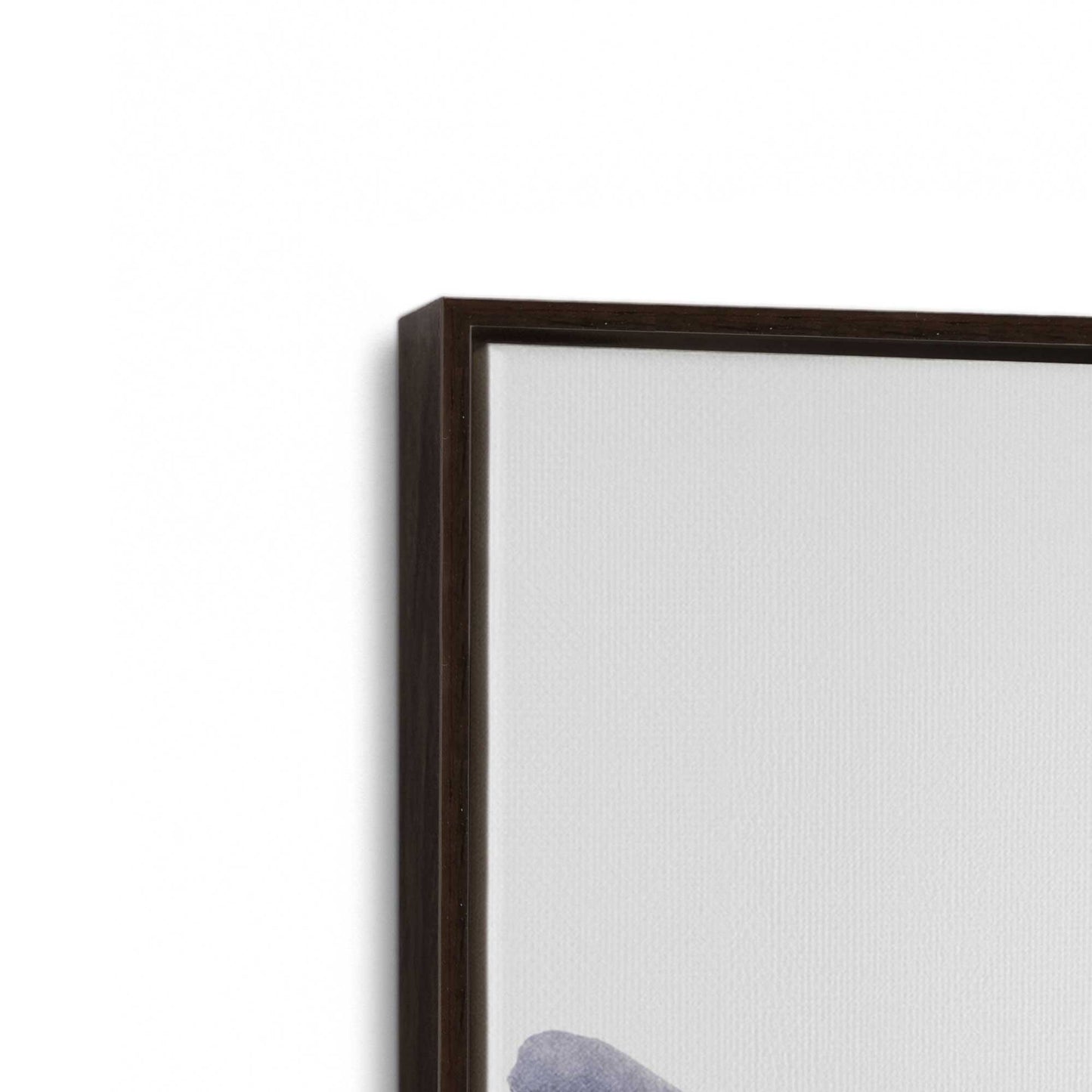 [Color:Espresso], Picture of art in a Espresso frame at an angle