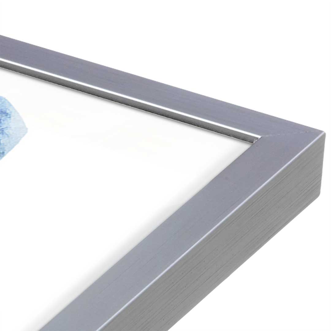 [Color:Polished Chrome], Picture of art in a Polished Chrome frame at an angle