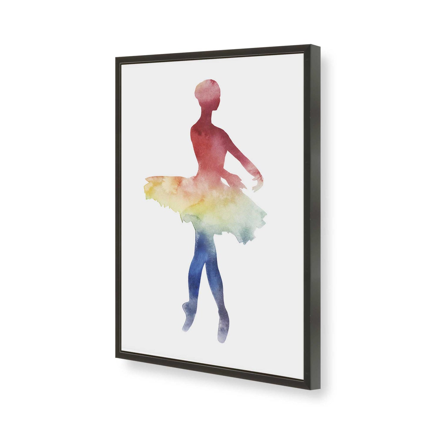 [Color:Satin Black], Picture of art in a Satin Black frame of the corner