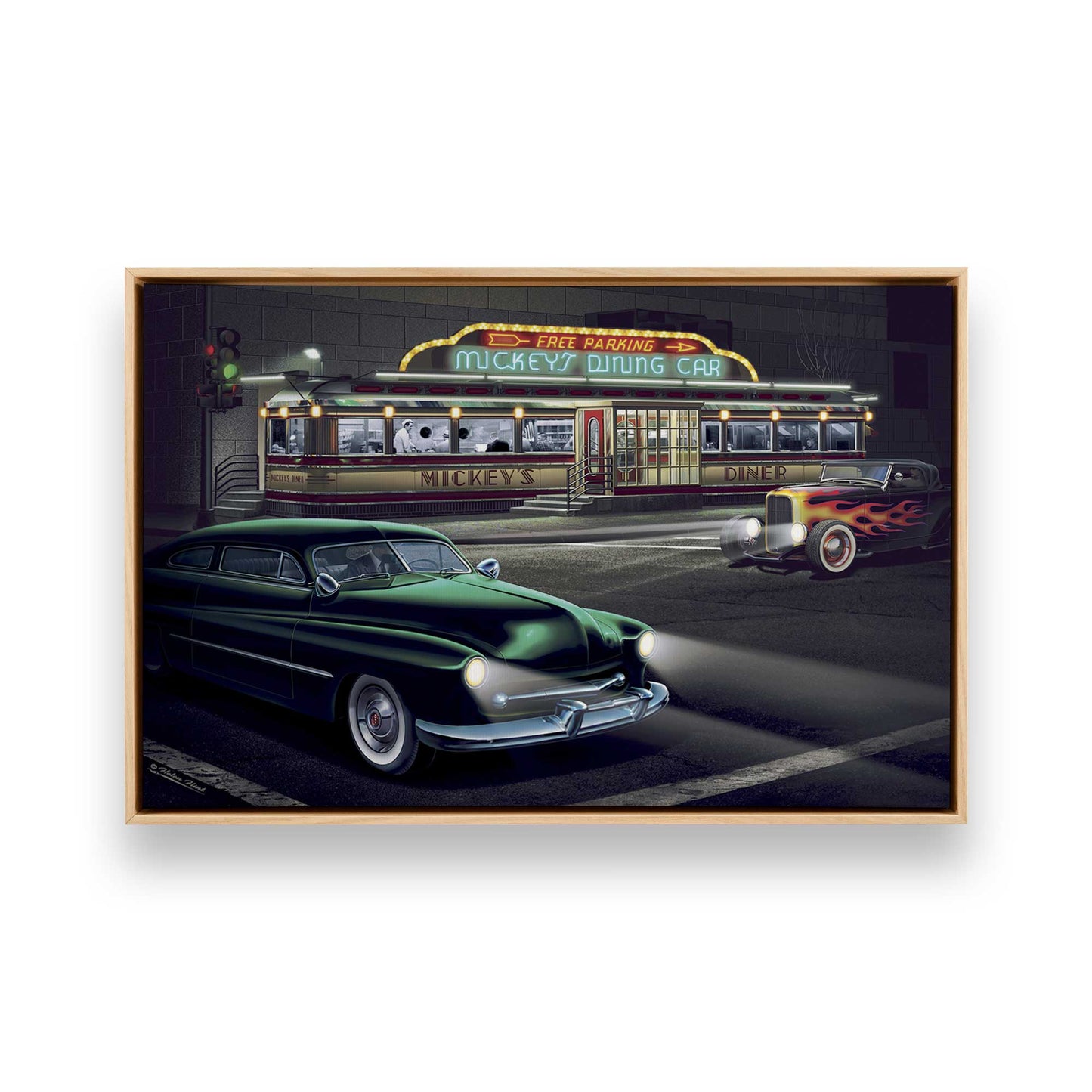 [Color:American Maple], Picture of art in a American Maple frame