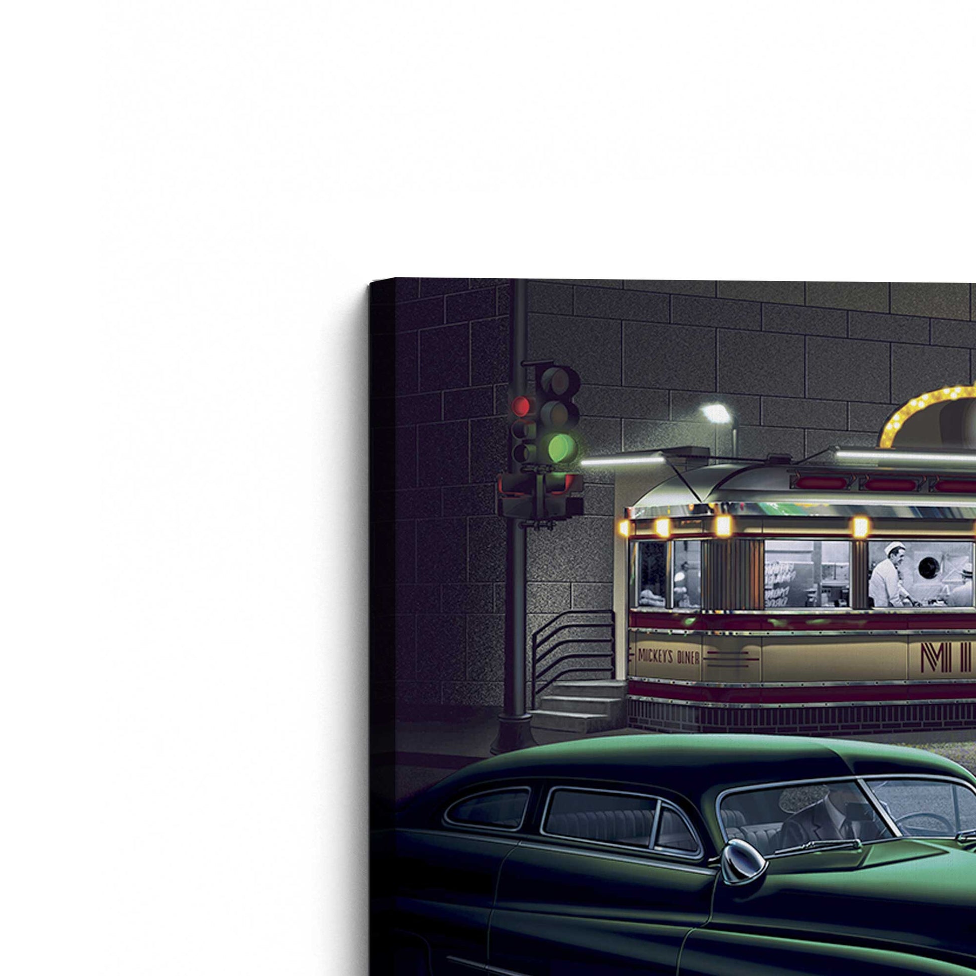 [Color:Stretched Canvas], Picture of the corner of the art
